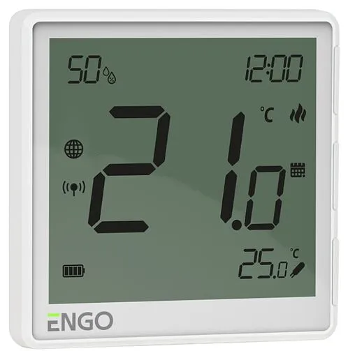 Беспроводной комнатный терморегулятор ZigBee ENGO белый EONE-BATW