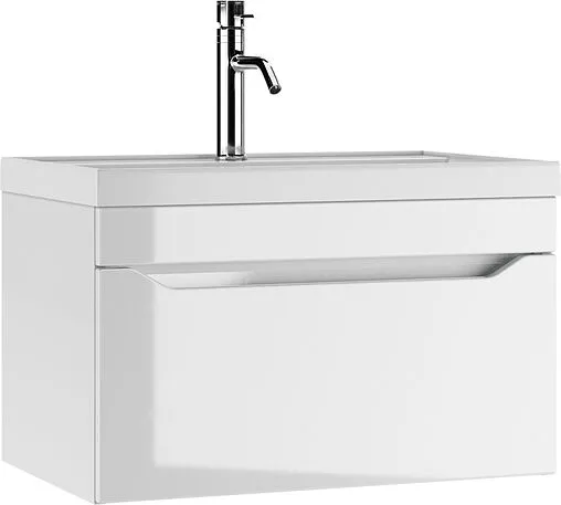 Тумба под умывальник подвесная Айсберг Bazis 70 белый DA5902T