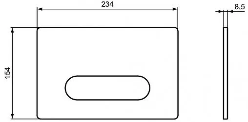 Клавиша смыва для унитаза Ideal Standard Oleas M4 R0126AC белый глянцевый