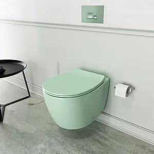 Унитаз подвесной безободковый ISVEA Sentimenti Neo Vortex мятный 10AR02013-2T Унитаз подвесной безободковый ISVEA Sentimenti Neo Vortex мятный 10AR02013-2T, 4