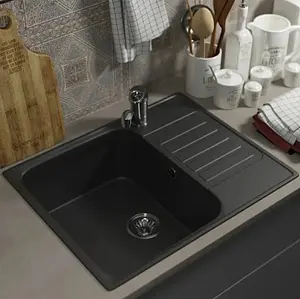 Мойка кухонная Uperwood UPD-202 уголь 391020211 Мойка кухонная Uperwood UPD-202 уголь 391020211, 4