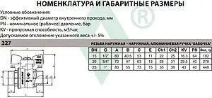 Кран шаровый 1&quot;н x 1&quot;н Bugatti Oregon 03270032, 2