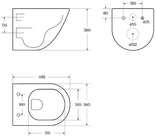 Унитаз подвесной безободковый BelBagno Amanda белый BB051CHR