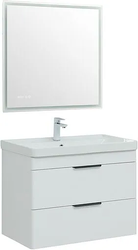 Тумба под умывальник Aquanet Ирис new 81.5 белый глянец 00310146