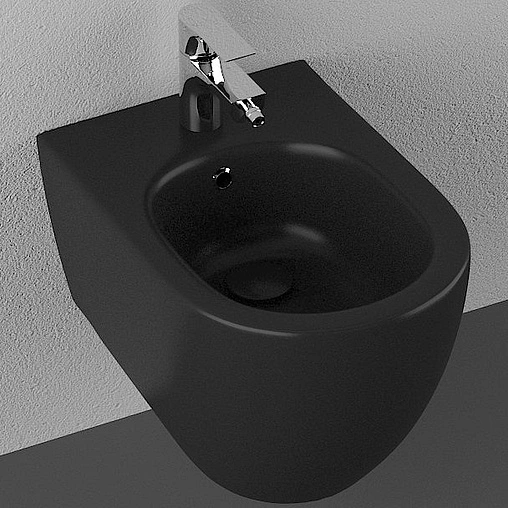 Биде подвесное ISVEA Infinity черный матовый 10NF41001-2N