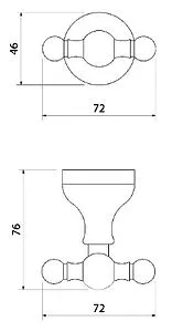 Крючок двойной IDDIS Retro хром RETSS20i41 Крючок двойной IDDIS Retro хром RETSS20i41, 2