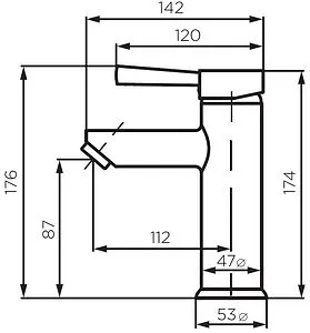 Смеситель для раковины Dorff Logic NEW нержавеющая сталь D3002100SS Смеситель для раковины Dorff Logic NEW нержавеющая сталь D3002100SS, 2