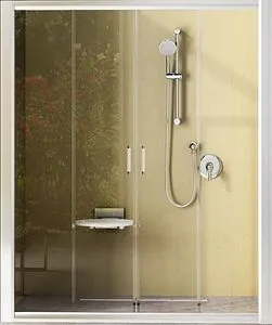 Дверь в нишу 1200мм прозрачное, матовое стекло Ravak Rapier NRDP4-120 0ONG0U00ZG, 1