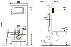 Комплект 6 в 1 TECEspring Base S K401103WCS с кнопкой TECEspring R 9940103 белый глянцевый/хром глянцевый, 2