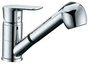 Смеситель для кухни с выдвижным изливом D&K Reisling Rhein хром DA1272501 Смеситель для кухни с выдвижным изливом D&K Reisling Rhein хром DA1272501, 1