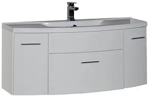 Тумба-умывальник подвесная Aquanet Тренто 120 белый 00156500+00152905, 1