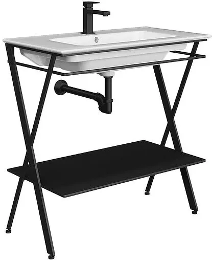 Консоль напольная Kerama Marazzi Piano Next 95 чёрный матовый PIA.N.95\BLK