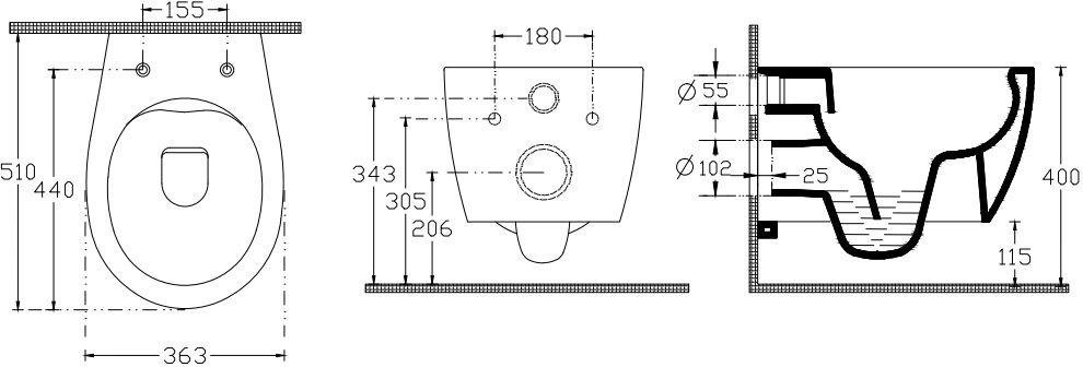 Унитаз подвесной безободковый ISVEA Sentimenti Neo белый 10AR02010