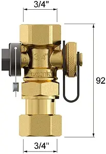 Присоединительный комплект для расширительного бака ¾&quot;в x ¾&quot;нг Flamco FlexControl 28920, 3