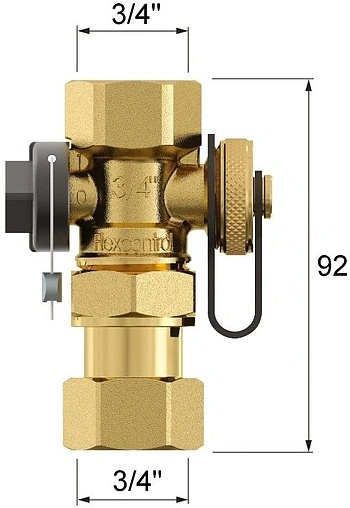 Присоединительный комплект для расширительного бака ¾&quot;в x ¾&quot;нг Flamco FlexControl 28920