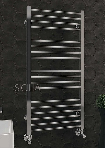 Полотенцесушитель водяной лесенка Terminus Сицилия П18 500х1116 полированная сталь 4620768882319