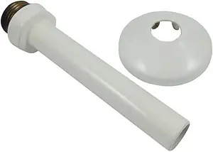 Соединительная трубка с розеткой 15x1.0мм х ½"н L=110мм Schlosser белый 603000067.06 Соединительная трубка с розеткой 15x1.0мм х ½"н L=110мм Schlosser белый 603000067.06, 1