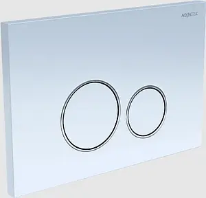 Клавиша смыва для унитаза Aquatek KDI-0000015 кнопки/белый глянцевый, кольца/хром глянцевый Клавиша смыва для унитаза Aquatek KDI-0000015 кнопки/белый глянцевый, кольца/хром глянцевый, 3