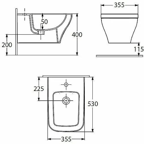 Биде подвесное Allen Brau Infinity белый 4.21014.20