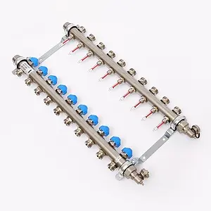 Группа коллекторная с расходомерами 10 отводов 1"н/н x ¾"ек Uni-fitt 455W4310 Группа коллекторная с расходомерами 10 отводов 1"н/н x ¾"ек Uni-fitt 455W4310, 2