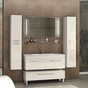 Шкаф-пенал подвесной Aquaton Мадрид 30 белый 1A129603MA010, 4