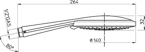 Душевая стойка Bossini Flat хром D45002.030