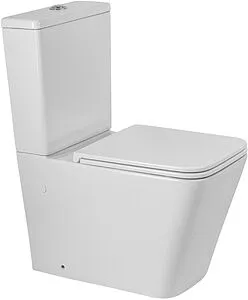 Унитаз-компакт безободковый BelBagno Ardente R белый BB02093CPR/SC+BB02093T, 1