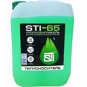 Теплоноситель (Антифриз) пропиленгликоль STI ЭКО -65 10кг Теплоноситель (Антифриз) пропиленгликоль STI ЭКО -65 10кг, 1