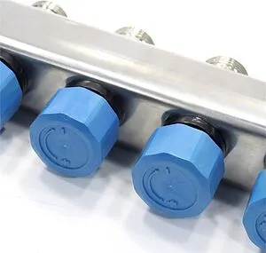 Группа коллекторная с расходомерами 7 отводов 1&quot;в/н x ¾&quot;ек Henco UFH-0605MDSS07, 3