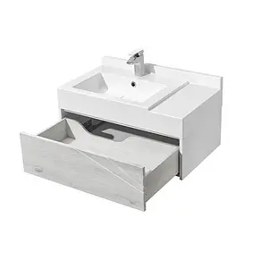 Тумба-умывальник подвесная Aquaton Сакура 80 ольха навара/белый 1A2364K1SKW80, 3