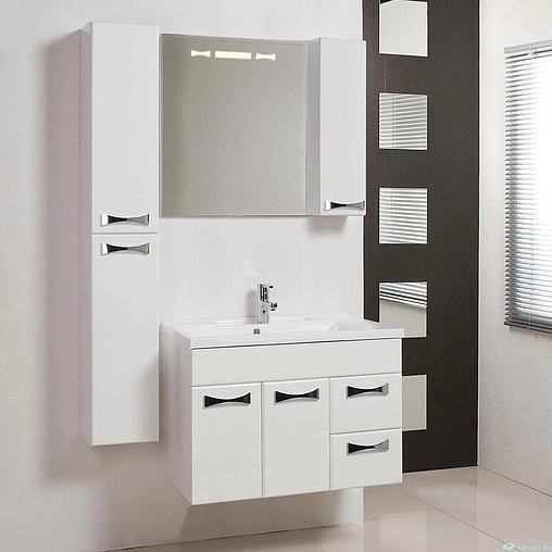 Тумба под умывальник подвесная Aquaton Диор 100 белый 1A167701DR010