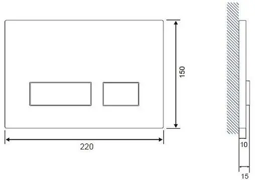 Комплект 6 в 1 Cersanit City CO DPL EO 64075 с кнопкой Movi P-BU-MOV/Cm хром матовый Комплект 6 в 1 Cersanit City CO DPL EO 64075 с кнопкой Movi P-BU-MOV/Cm хром матовый