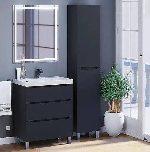 Тумба под умывальник напольная Uperwood UPD Tanos 70 чёрный 291020333