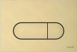 Клавиша смыва для унитаза VitrA Root Rоund 740-2225 шлифованное золото, 1