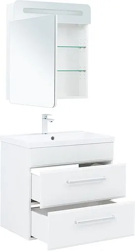 Тумба-умывальник Aquanet Лукка 75 белый 00302397+00281221