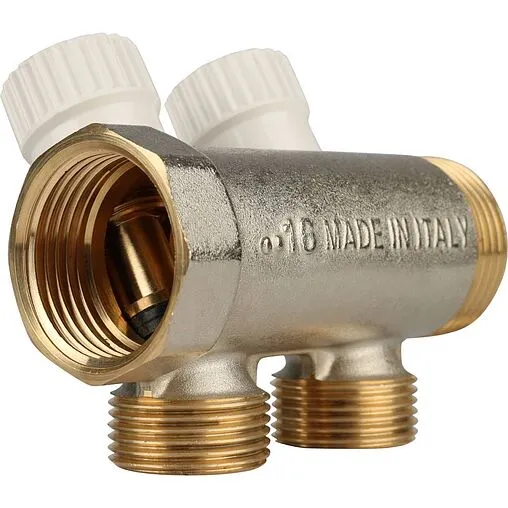 Коллектор регулирующий проходной 2 отвода 1"в/н x ¾"ек Stout SMB 6851 013402 Коллектор регулирующий проходной 2 отвода 1"в/н x ¾"ек Stout SMB 6851 013402