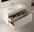 Тумба-умывальник подвесная Kerama Marazzi Buongiorno 80 белый BGN.80.1+1\WHT+BG.wb.80