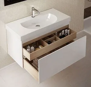 Тумба-умывальник подвесная Kerama Marazzi Buongiorno 80 белый BGN.80.1+1\WHT+BG.wb.80 Тумба-умывальник подвесная Kerama Marazzi Buongiorno 80 белый BGN.80.1+1\WHT+BG.wb.80, 3