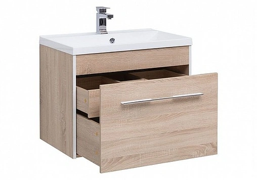 Тумба под умывальник подвесная Aquanet Августа 75 дуб сонома 00210029