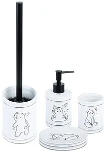 Мыльница Fixsen Teddy белый с рисунком FX-600-4 Мыльница Fixsen Teddy белый с рисунком FX-600-4, 4