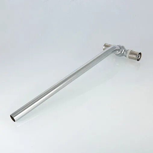 Тройник пресс радиаторный с хромированной трубкой 16мм x 15мм x 16мм Valtec VTm.282.HN.161516