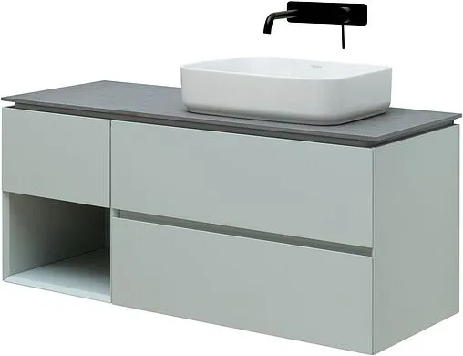 Тумба под умывальник подвесная Allen Brau Infinity 120 R папирус 1.21007.PWM