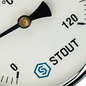 Термометр биметаллический Stout 100мм 120°С гильза 75мм ½" SIM-0001-107515 Термометр биметаллический Stout 100мм 120°С гильза 75мм ½" SIM-0001-107515, 5