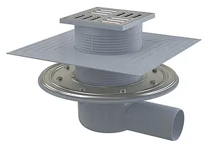 Трап горизонтальный Set AlcaPlast 100x100мм APV1324 Трап горизонтальный Set AlcaPlast 100x100мм APV1324, 1