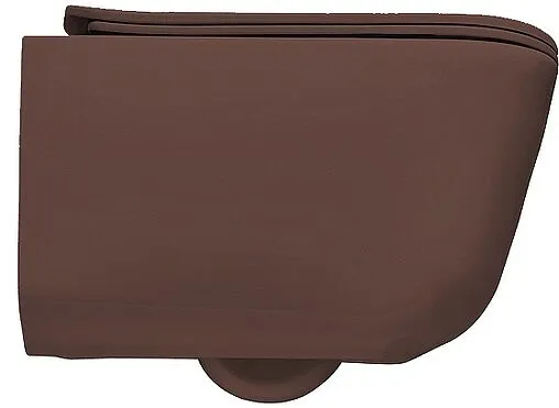 Унитаз подвесной безободковый Kerasan Tribeca Borgogna matt 511475