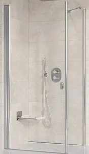 Боковая стенка 800мм прозрачное стекло Ravak Chrome CPS-80 9QV40U00Z1, 1