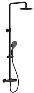 Душевая система с термостатом для душа Cersanit Brasko black чёрный матовый 63112 Душевая система с термостатом для душа Cersanit Brasko black чёрный матовый 63112, 1