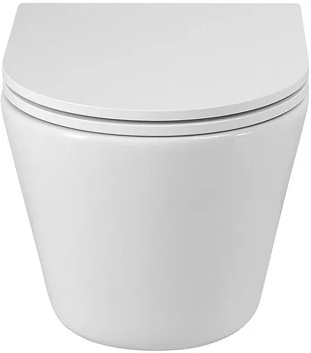 Унитаз подвесной безободковый Cezares Liner Tornado белый CZR-38083-49-TH-TOR/SC