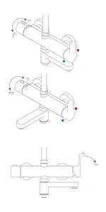Душевая система с термостатом для ванны Ravak DS 092.00 хром X07P642 Душевая система с термостатом для ванны Ravak DS 092.00 хром X07P642, 3