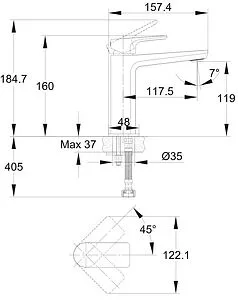 Комплект для ванны 3 в 1 Cersanit Nature хром 64514 Комплект для ванны 3 в 1 Cersanit Nature хром 64514, 2